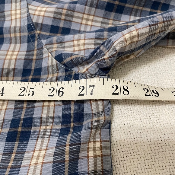 Carhartt Blue Plaid Button Down Long Sleeve Shirt XXL Excellent Used Condition - Picture 6 of 11